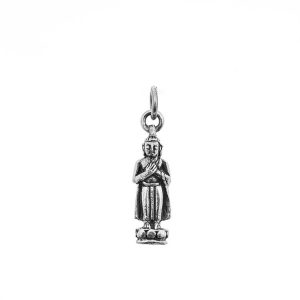 Geboortedag Boeddha hanger/bedel Vrijdag 925 zilver – 2 cm