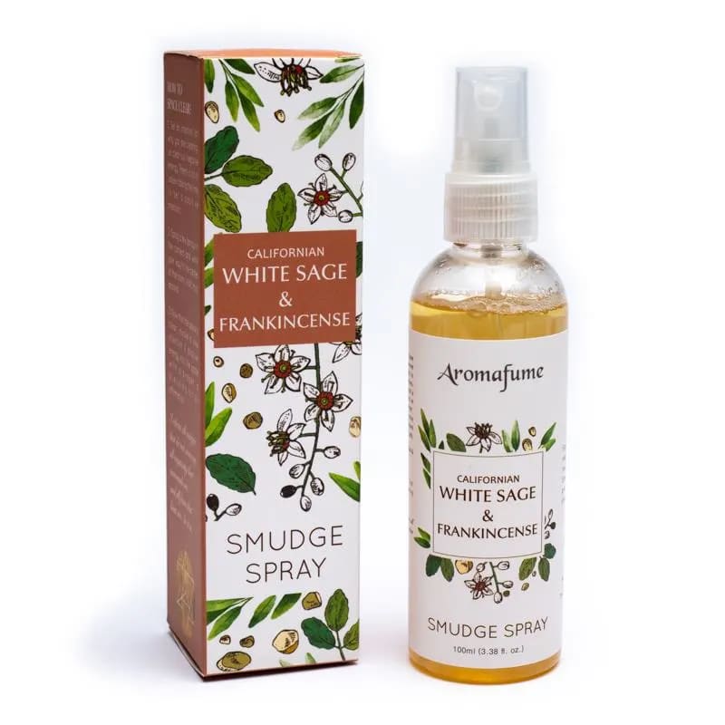 Aromafume Natural Smudge Spray Witte Salie en Frankincense