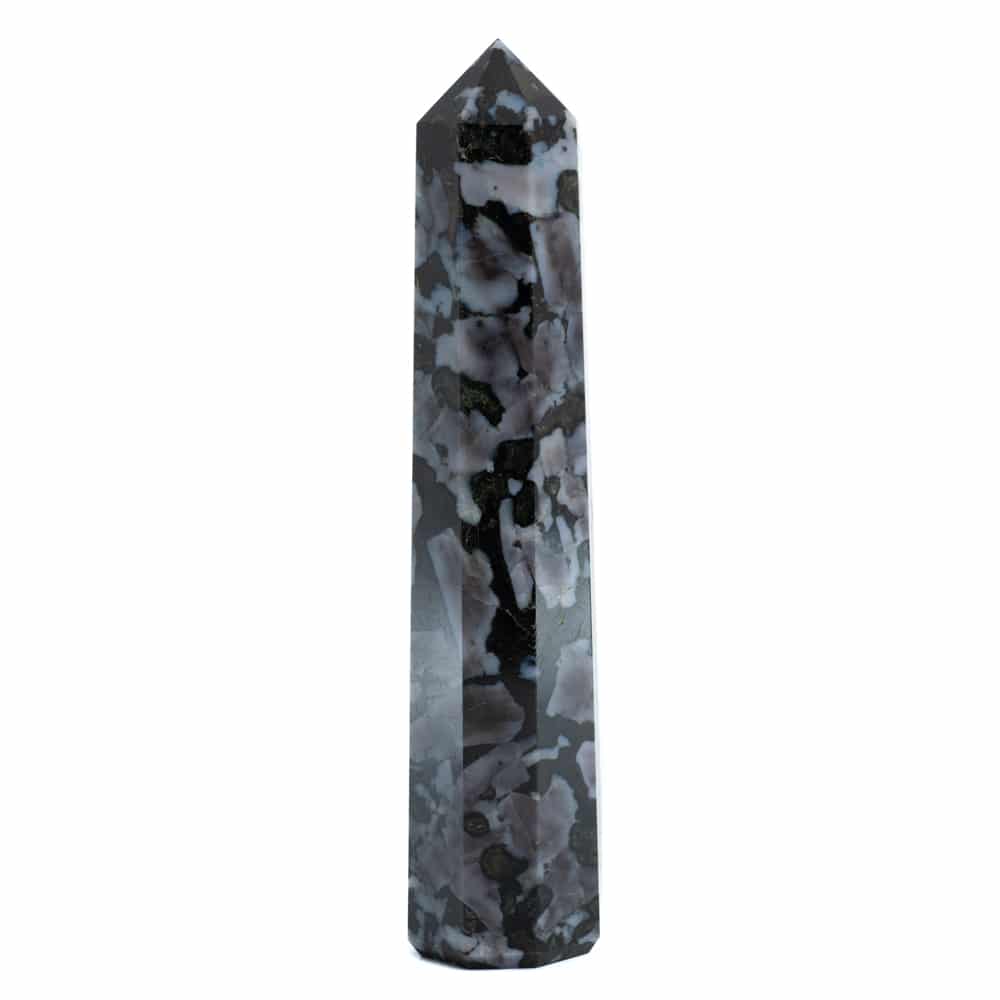 Edelsteen Obelisk Punt Indigo Gabbro - 100-120 mm