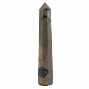 Edelsteen Obelisk Punt Gouden Pyriet - 100-120 mm