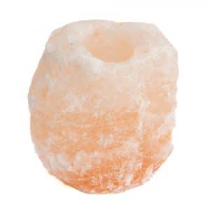 Zoutsteen Waxinelichthouder Oranje/Roze (1,5 - 2 kg)