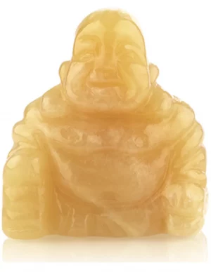 Edelstenen Beeld Boeddha Calciet geel – 50 mm