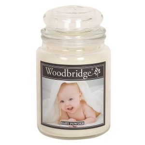 Woodbridge Geurkaars in Glas 'Baby Powder' - 565 gram