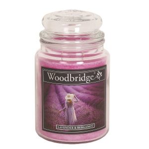 Woodbridge Geurkaars in Glas 'Lavender & Bergamot' - 565 gram