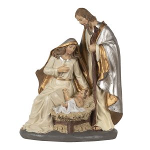 Beeld Kerstfamilie - Jezus, Maria en Jozef - 20 cm