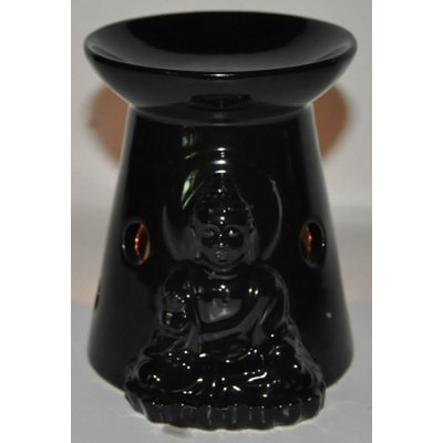 Aromabrander & Olieverdamper Boeddha - Zwart