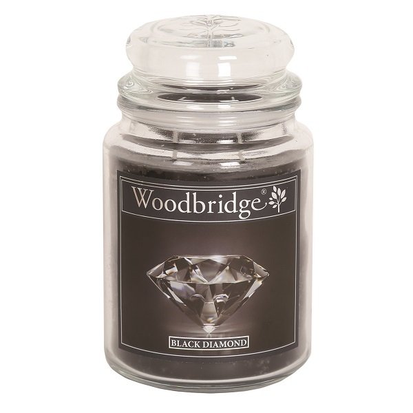 Woodbridge Geurkaars in Glas 'Black Diamond' - 565 gram