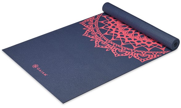 Gaiam Yoga Mat Latex-Vrij PVC Pink Marrakesh Print 4 mm - (173 x 61 cm)
