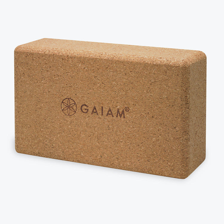 Gaiam Yoga Blok Kurk Rechthoekig - 23 x 15 x 10 cm