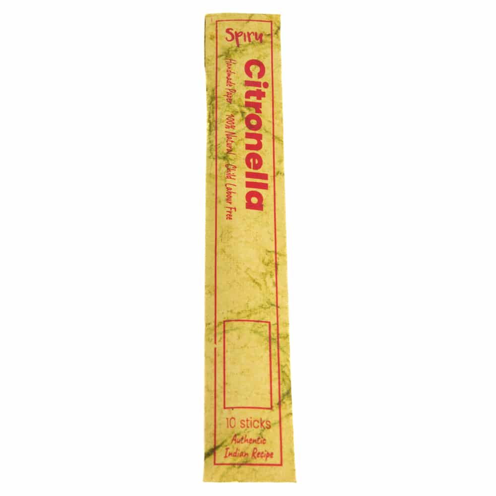 Spiru Wierookstokjes Traditioneel - Citronella (10 sticks)
