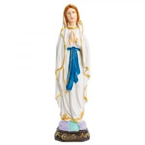 Beeld van Heilige Maria van Lourdes - Handgeschilderd (30 cm)