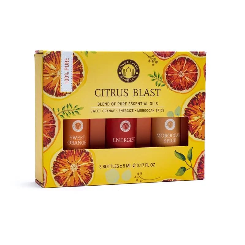 Song of India Etherische Olie Aromatherapie Set Citrus Blast - 3x5ml