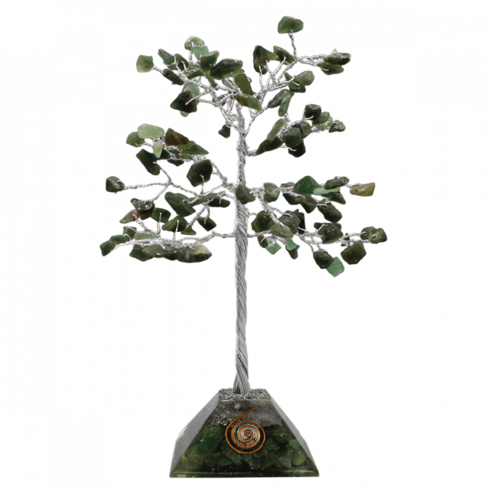 Edelsteenboom Groene Jade - Harmonie - Orgoniet (18 cm)