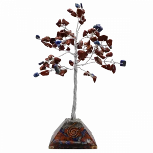 Edelsteenboom Rode Jaspis - Vriendschap - Orgoniet (18 cm)