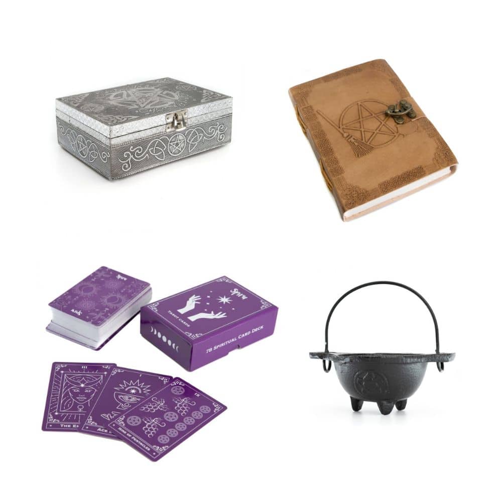 Tarotkaarten + Pentagram Wicca Set - Bundel