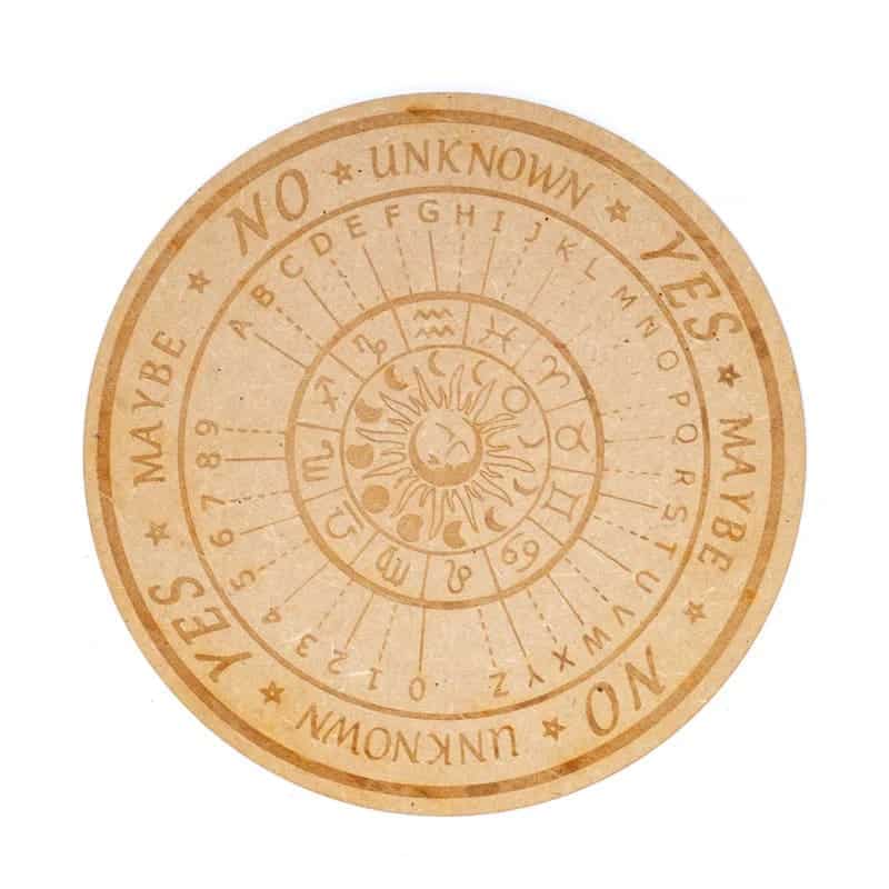 Pendelbord astrologie gegraveerd -- 20cm