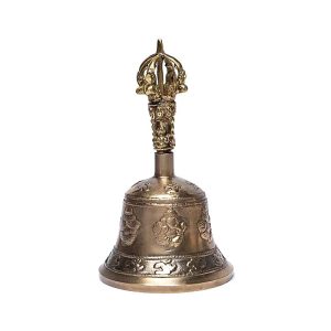 Bel met Ganesha en Ohm M (15 cm)