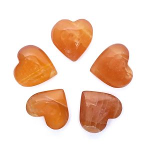 Edelstenen Hart Honing Calciet - 5 cm