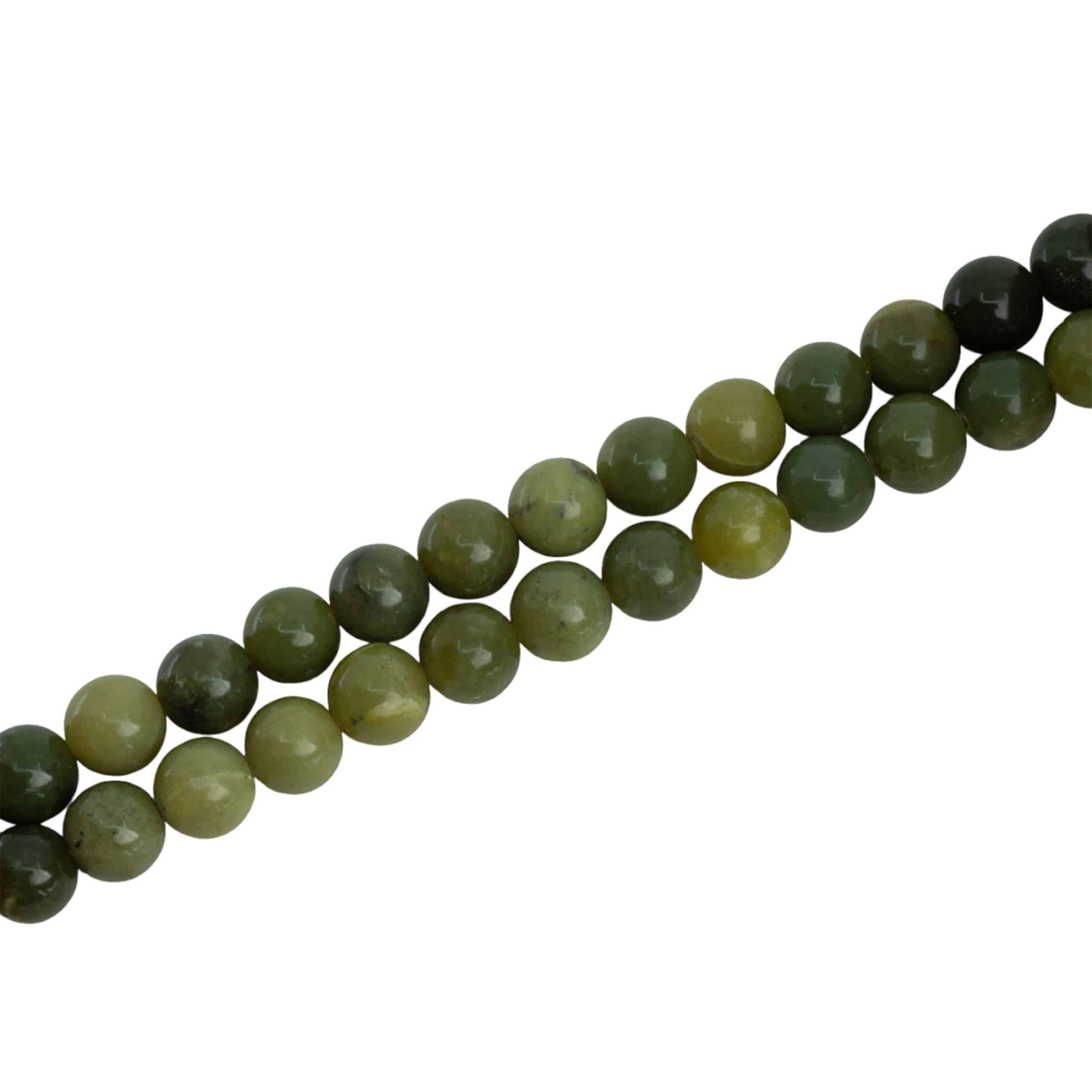 Edelsteen Kralen Streng Groene Jade (10 mm)