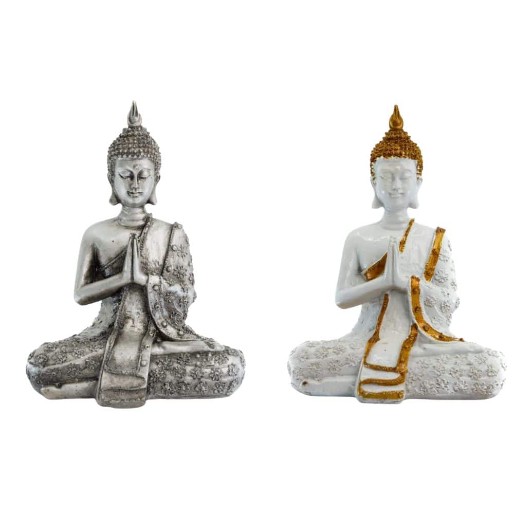 Mediterende Thaise Boeddha Set - Bundel