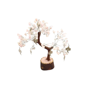 Edelsteenboom Rozenkwarts - De Kracht Van Wijsheid - 18 cm