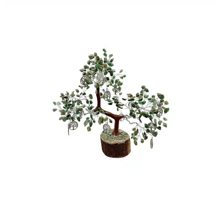 Edelsteenboom Groene Jade - De Kracht Van Vrede En Harmonie - 22 cm