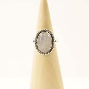 Zilveren Dakini Ring Mt. 6/52 met Maansteen