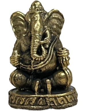 Bronzen Ganesha Beeldje Lichtgewicht Wijsheid en Succes Symbool