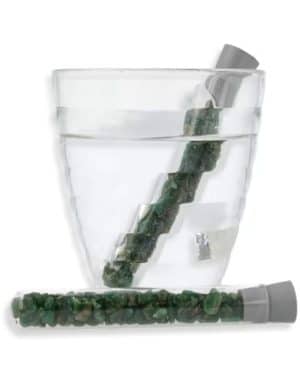 Groene Aventurijn Waterwand Steentjes Buisje Zonder Drinkglas