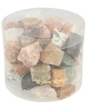 India Mix 800 gr Ruwe Edelsteen Brokjes Agaat Ametist Bergkristal Jaspis Kwarts