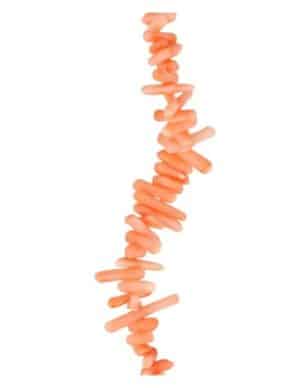 Oranje Koraal Splitkralen Streng Imitatie 40 cm 20 gram