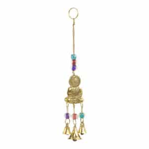 Koperkleurige Mini Boeddha Hanger van Geelkoper en Sawahasa