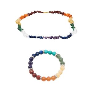 Chakra Armband en Ketting Set - Bundel