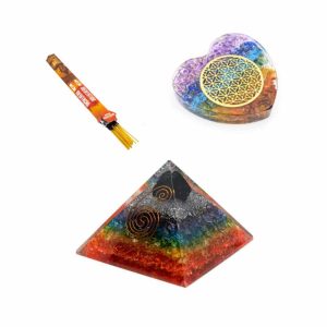 Orgoniet Chakra Set voor Ontspanning & Bescherming - Bundel