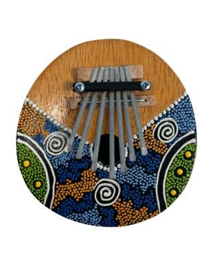 Balinese handgeschilderde kalimba duimpiano houten instrument