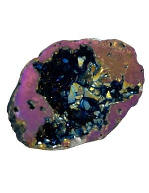 Regenboogkleurige Bergkristal geode uit Marokko 2,5-5 cm